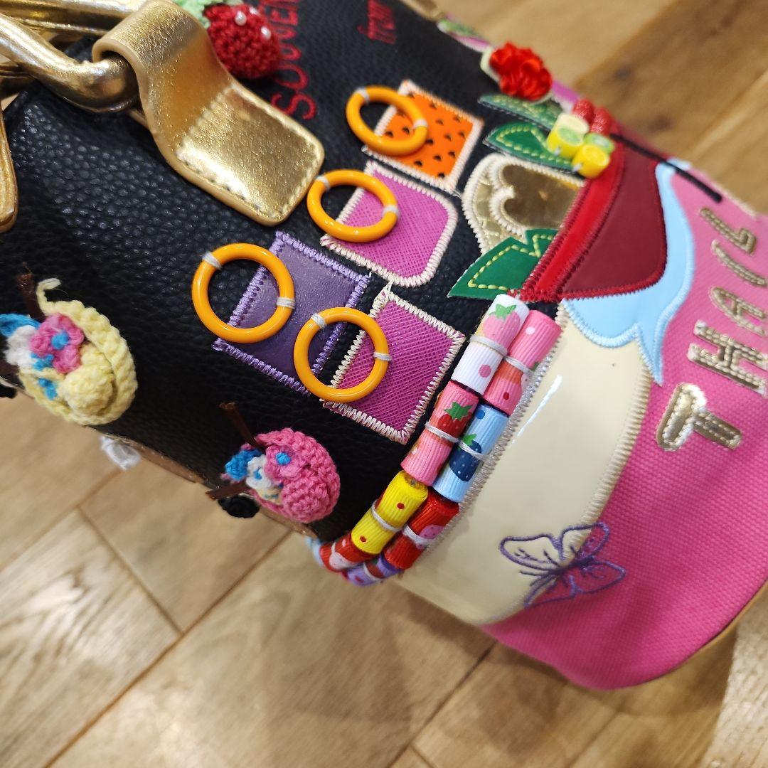 braccialini　レザー　ブルコチオリーニ　アップリケ　バケツ型バッグ — image 5