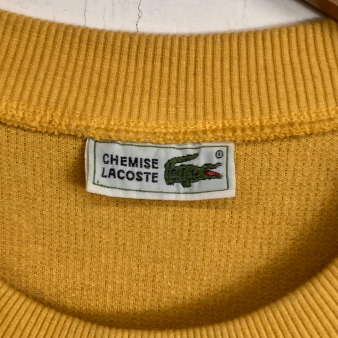 80s LACOSTE コットンニットセーター イエロー VINTAGE — image 4