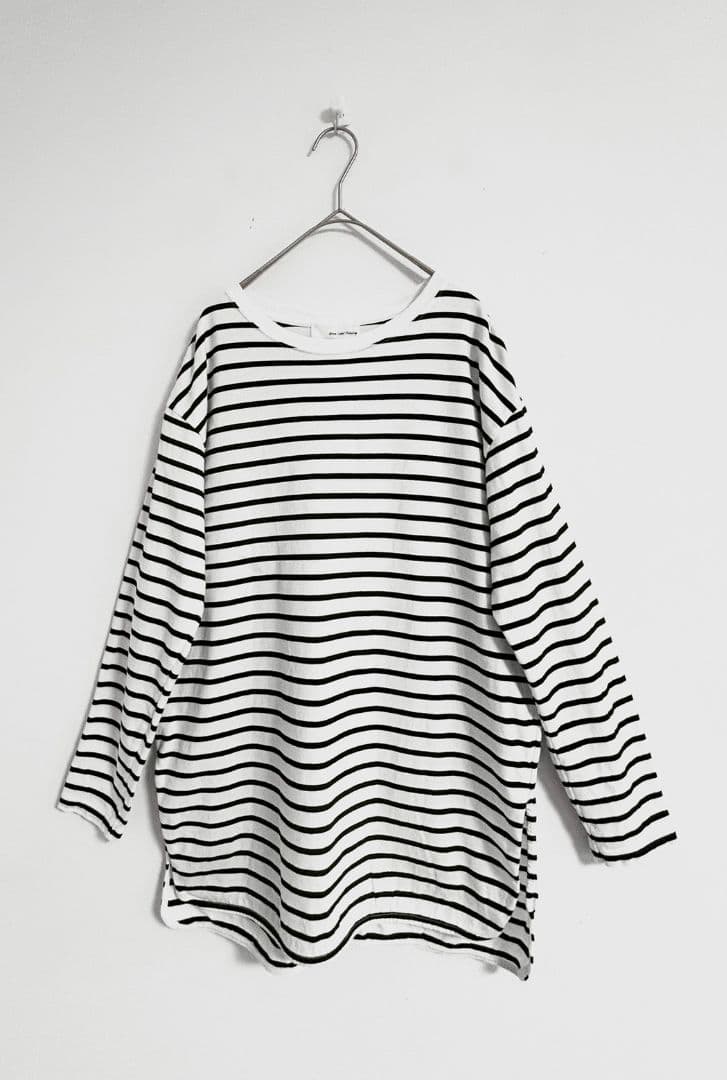 green label relaxing ロング Tシャツ ボーダー　洗える — image 2