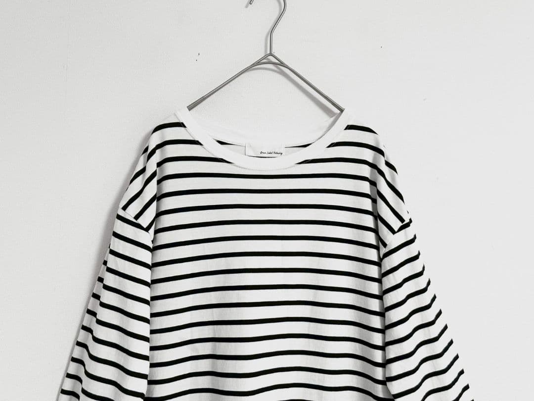 green label relaxing ロング Tシャツ ボーダー　洗える — image 5