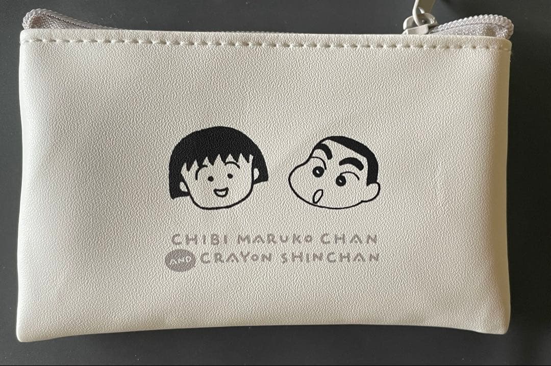 クレヨンしんちゃん ちびまる子 おきらく商店 フラットミニポーチ — image 2