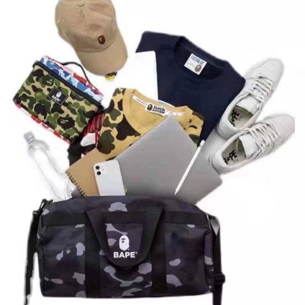 BAPE 付録 A BATHING APE ボストンバッグ ショルダーバッグ 黒 — image 3