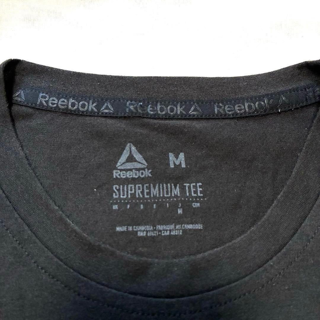 【極美品】リーボック ロゴTシャツ M 定番ブラック — image 4