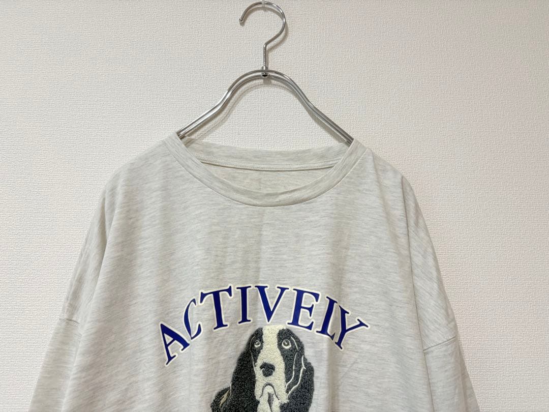 【美品】titivate ティティベイトドッグ刺繍ビッグロングTシャツ — image 3