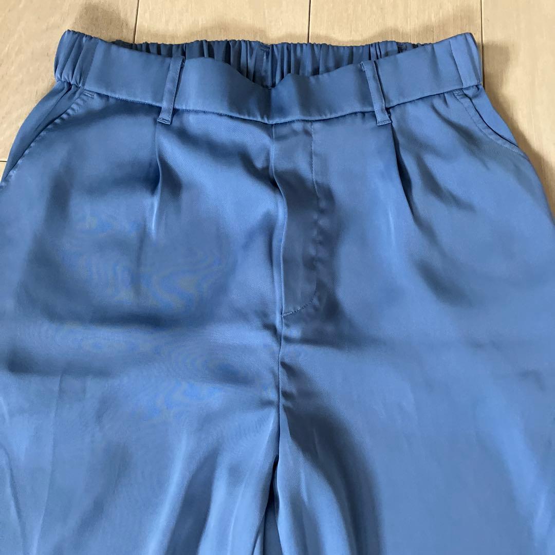 ブルー ワイドパンツ 冷感タイプ — image 2