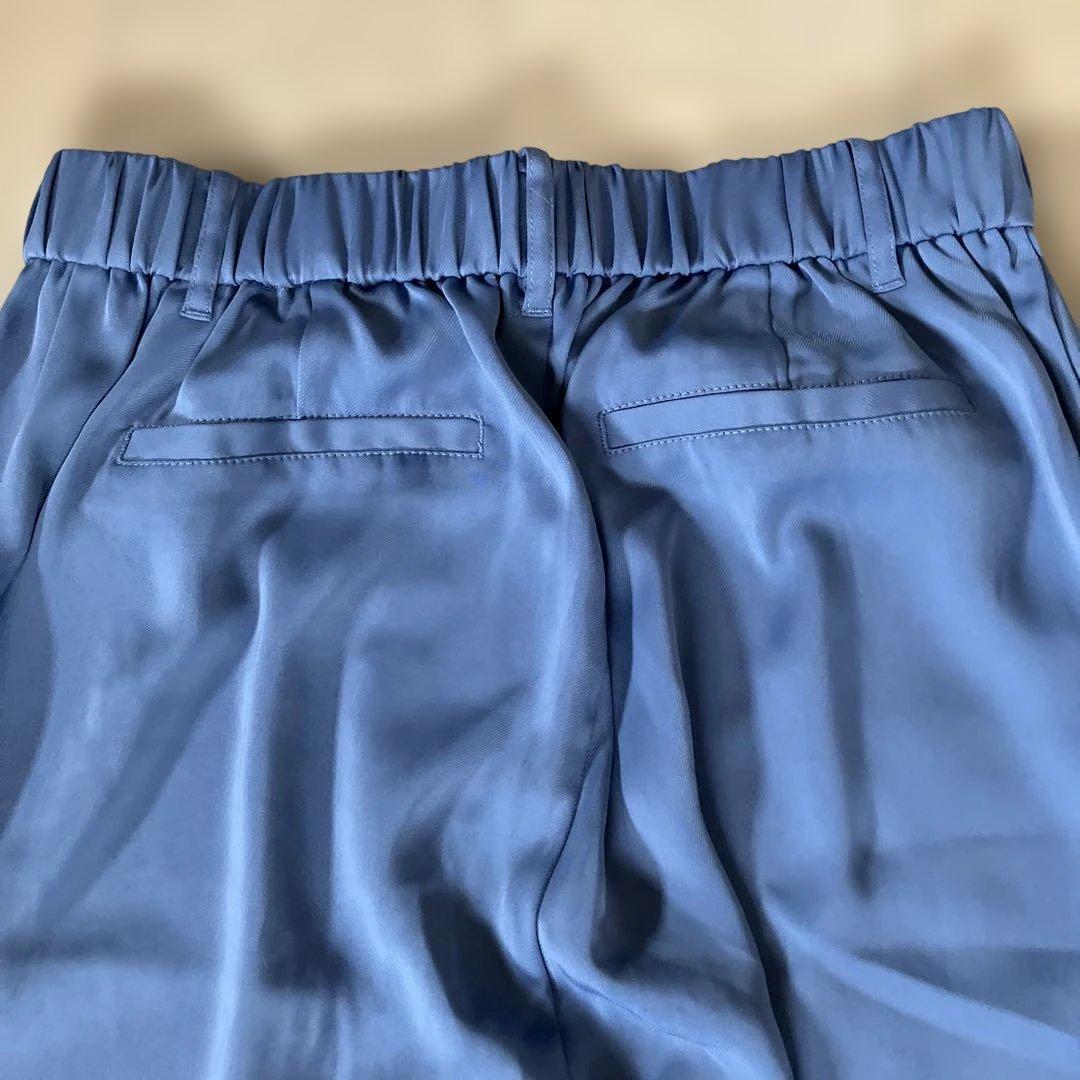 ブルー ワイドパンツ 冷感タイプ — image 4
