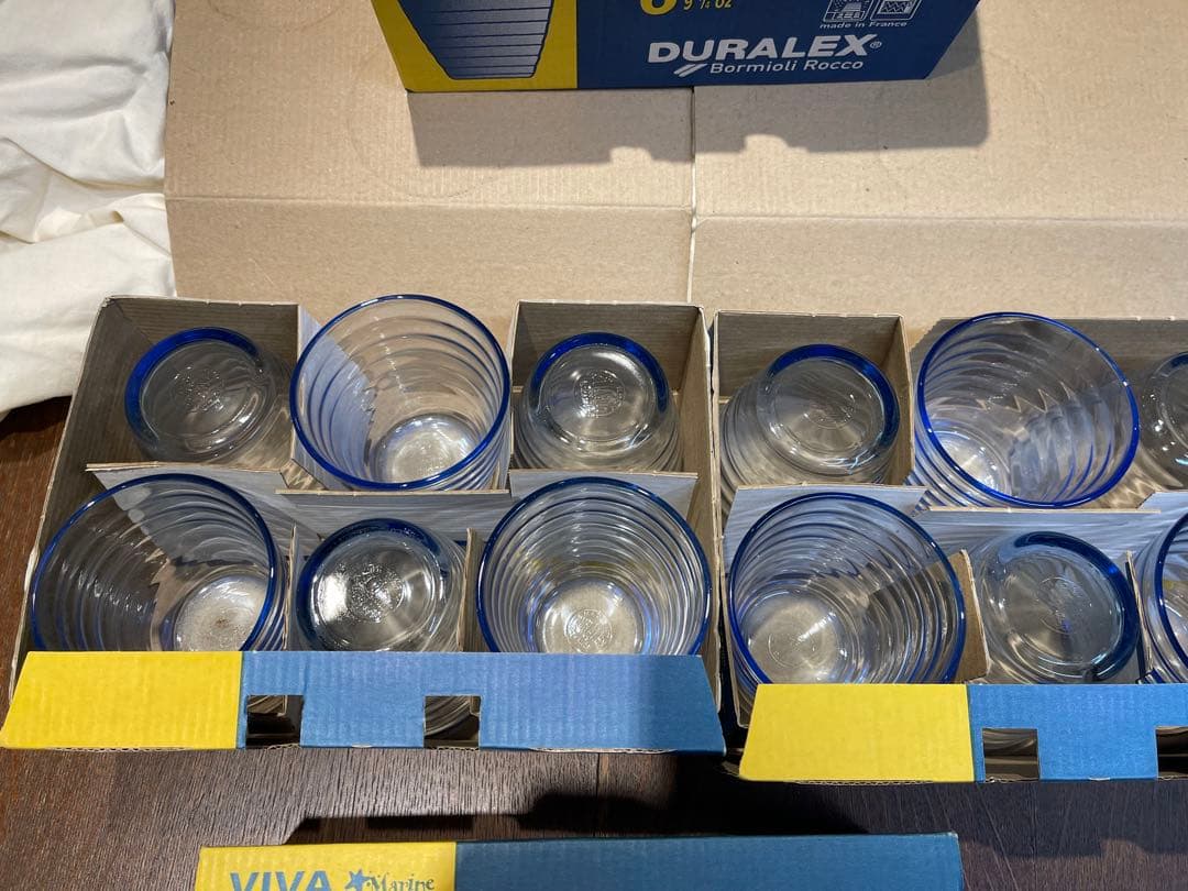 デュラレックス （DURALEX） ビバ ブルー色6個入り3ケース　未使用保管品 — image 5