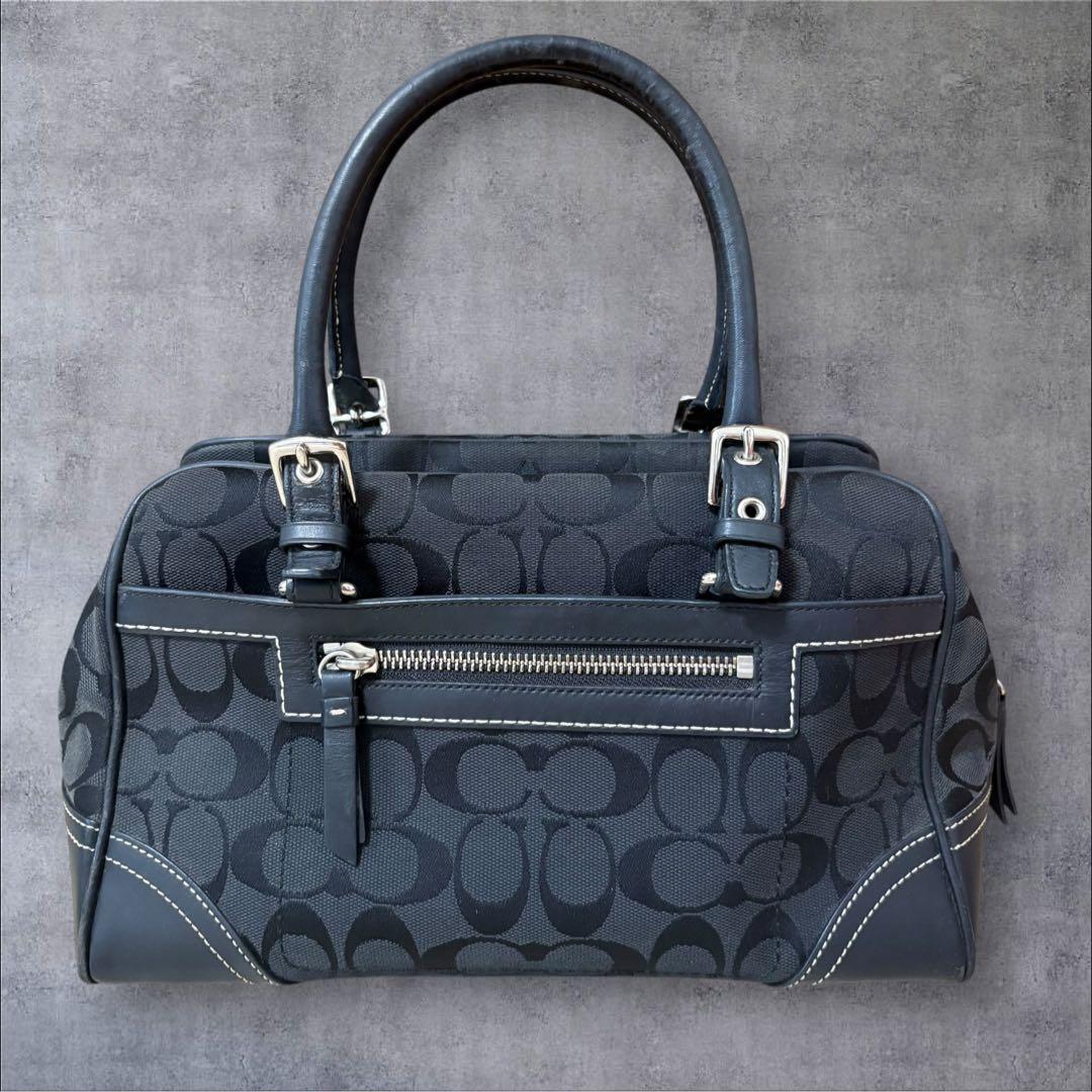COACH mini BostonBag Signature black y2k — image 3