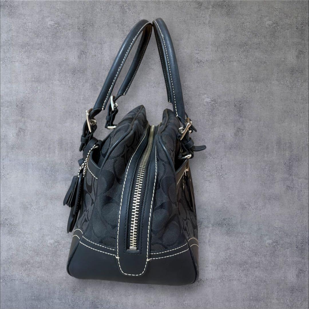 COACH mini BostonBag Signature black y2k — image 4