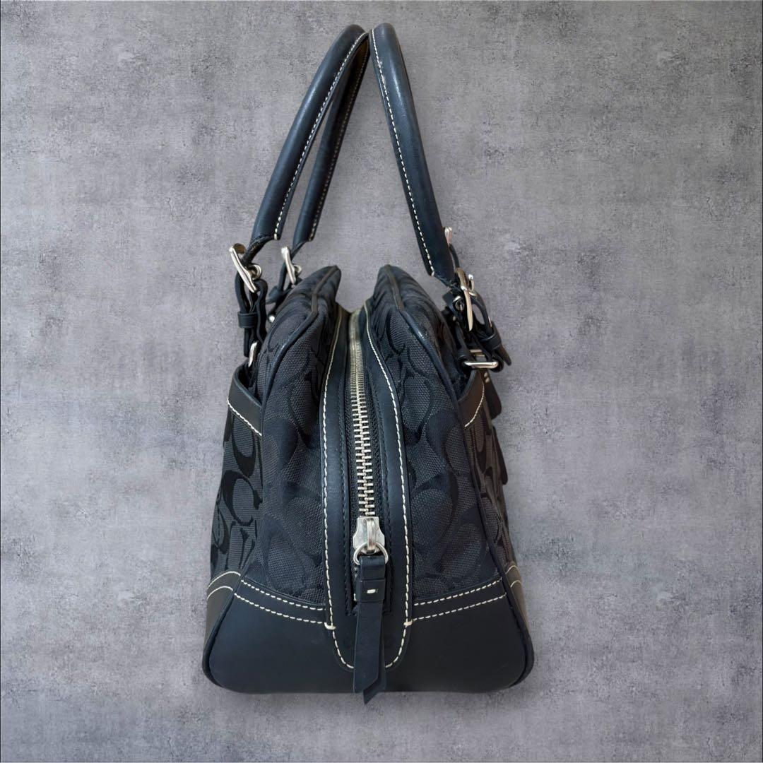 COACH mini BostonBag Signature black y2k — image 5