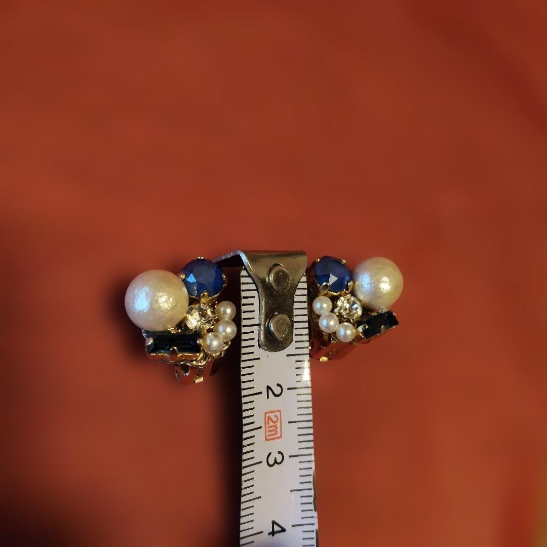 コットンパール スワロフスキービジュー Handmadeイヤリング — image 5