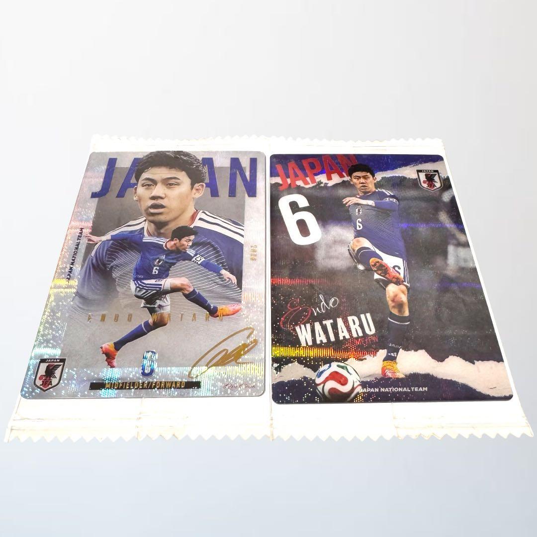 サッカー日本代表　ツインウエハース　遠藤航　遠藤　2枚セット　レア　ノーマル — image 2