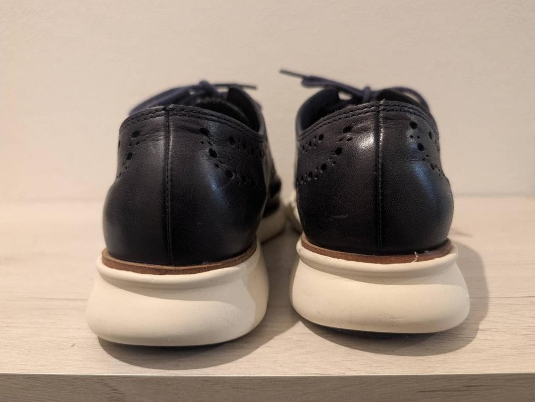 【美品】コールハーン ゼログランド ウイングチップ 25.0cm 紺×白 — image 3