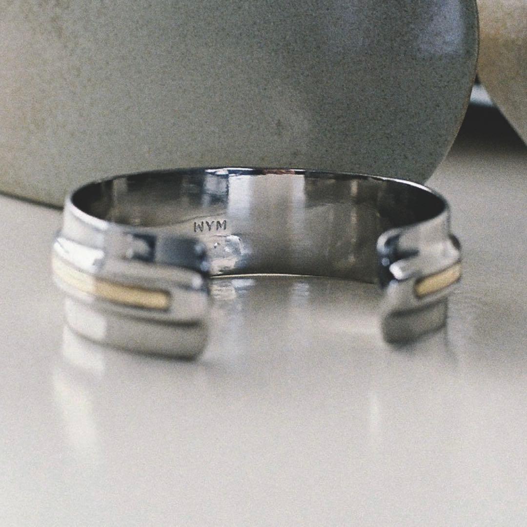 【未開封】GOLD COMBINATION BOLD METAL BANGLE — image 2