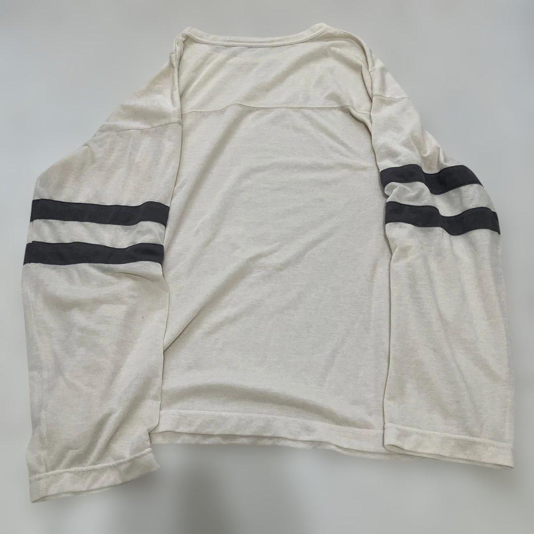 6 roku ロク コットンナイロンフットボールラインTシャツ — image 3