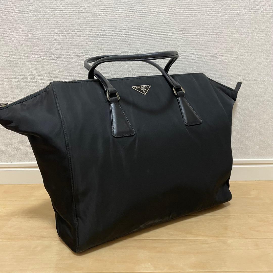 ■PRADA（プラダ）/美品 / ナイロン×レザー/ トートバッグ /ブラック — image 2