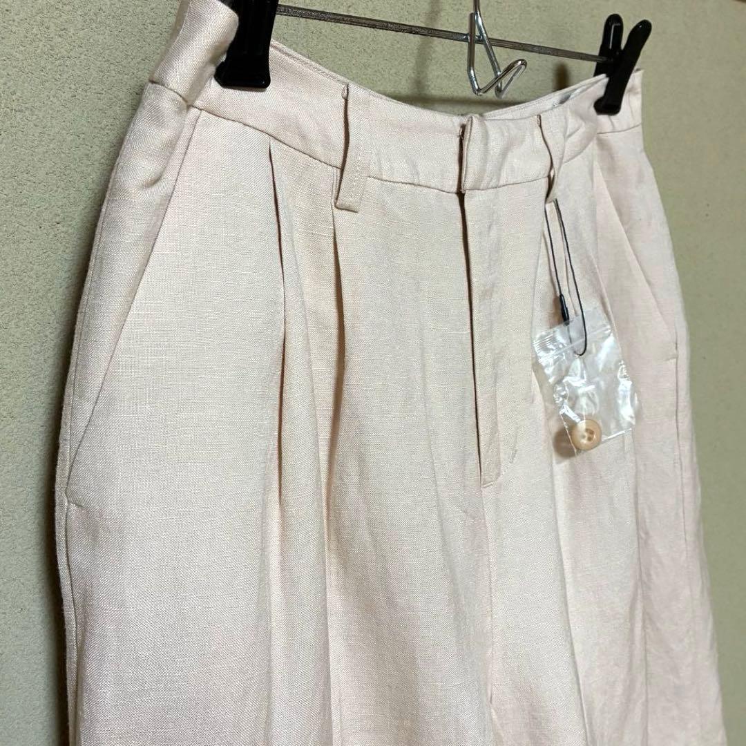 未使用　ラコレ　LAKOLE　レディース　リネンハーフパンツ　M　ピンク — image 2