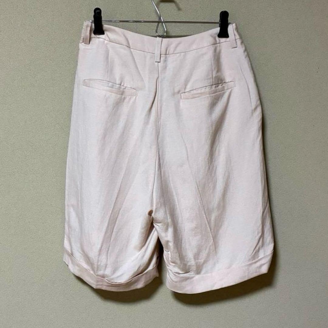 未使用　ラコレ　LAKOLE　レディース　リネンハーフパンツ　M　ピンク — image 4