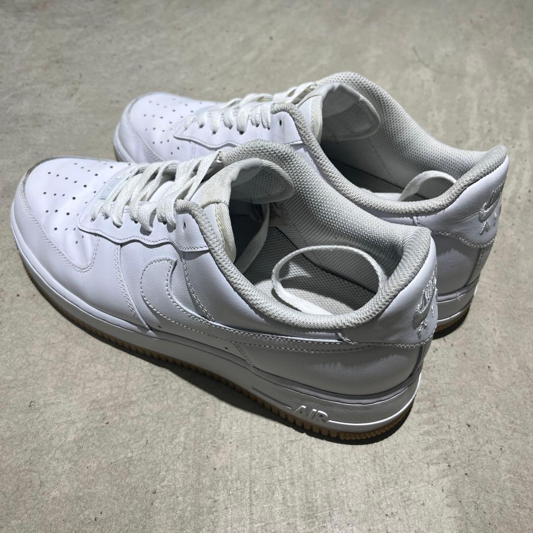 Nike Air Force 1 07' ホワイト ガムソール　US9.5 — image 4