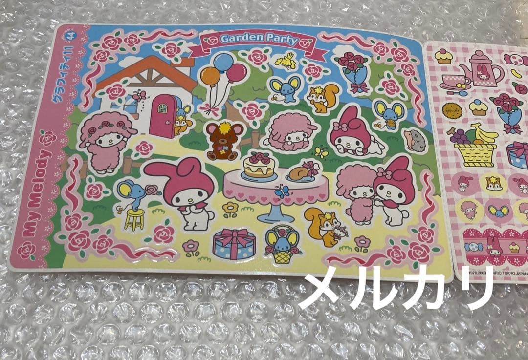 サンリオ バンダイ JUMBOSEALDASS マイメロディ ピアノ シール — image 3