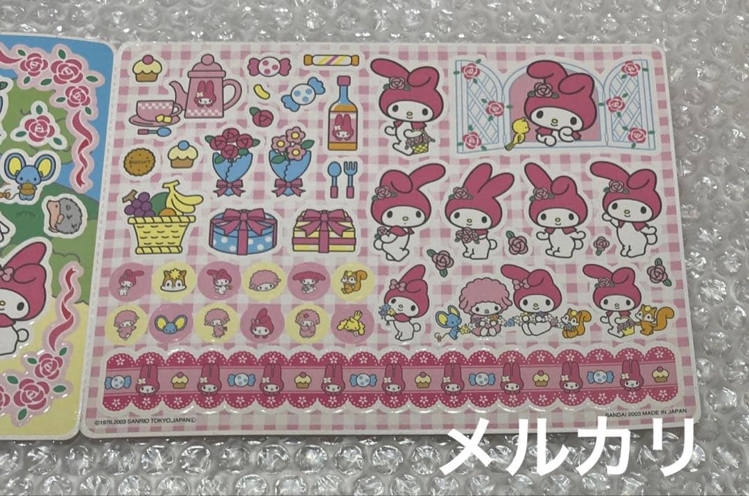 サンリオ バンダイ JUMBOSEALDASS マイメロディ ピアノ シール — image 4