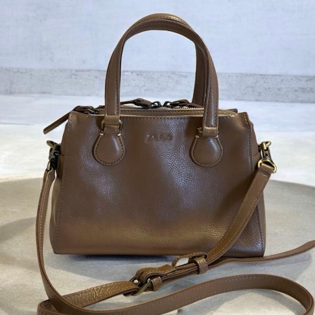 Dakota ダコタ レックス 2WAY ハンド ショルダーバッグ 本革 オーク — image 3