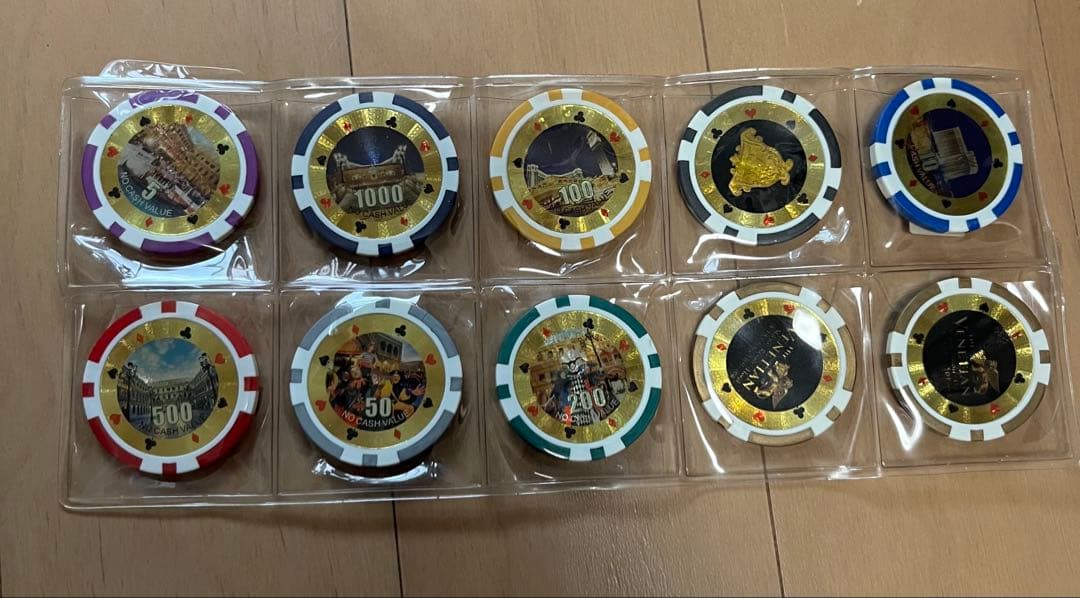 カジノチップ 10個セット　ポーカー　マカオ　ベネチアン — image 3