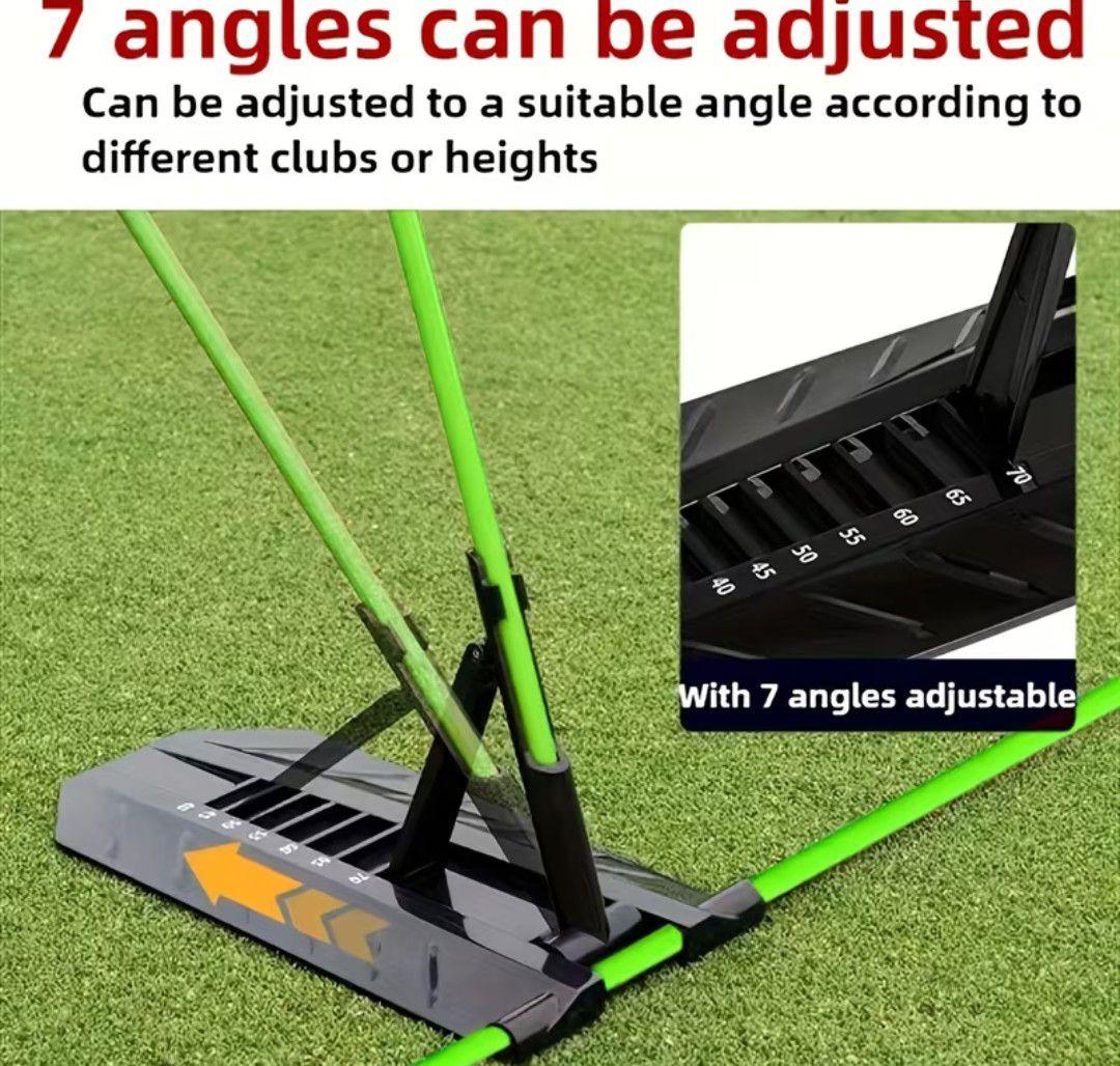 ゴルフ練習器具　スイングプレーントレーナー　スティック2本付 グリーン — image 2