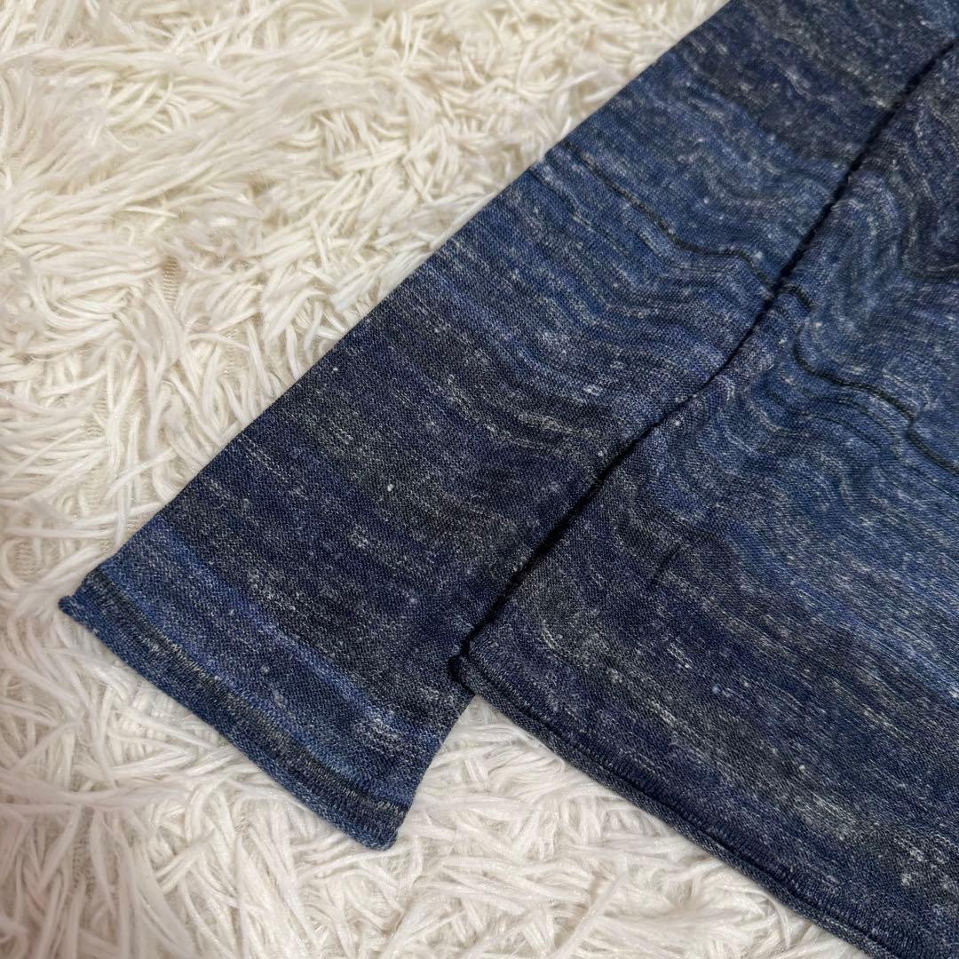 《美品》 Calvin Klein ボーダー柄ニット ネイビー ブラック S — image 4