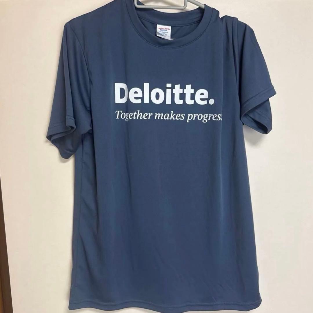 Deloitte デロイト　トーマツ Tシャツ グレー　Delo新品未使用 — image 2