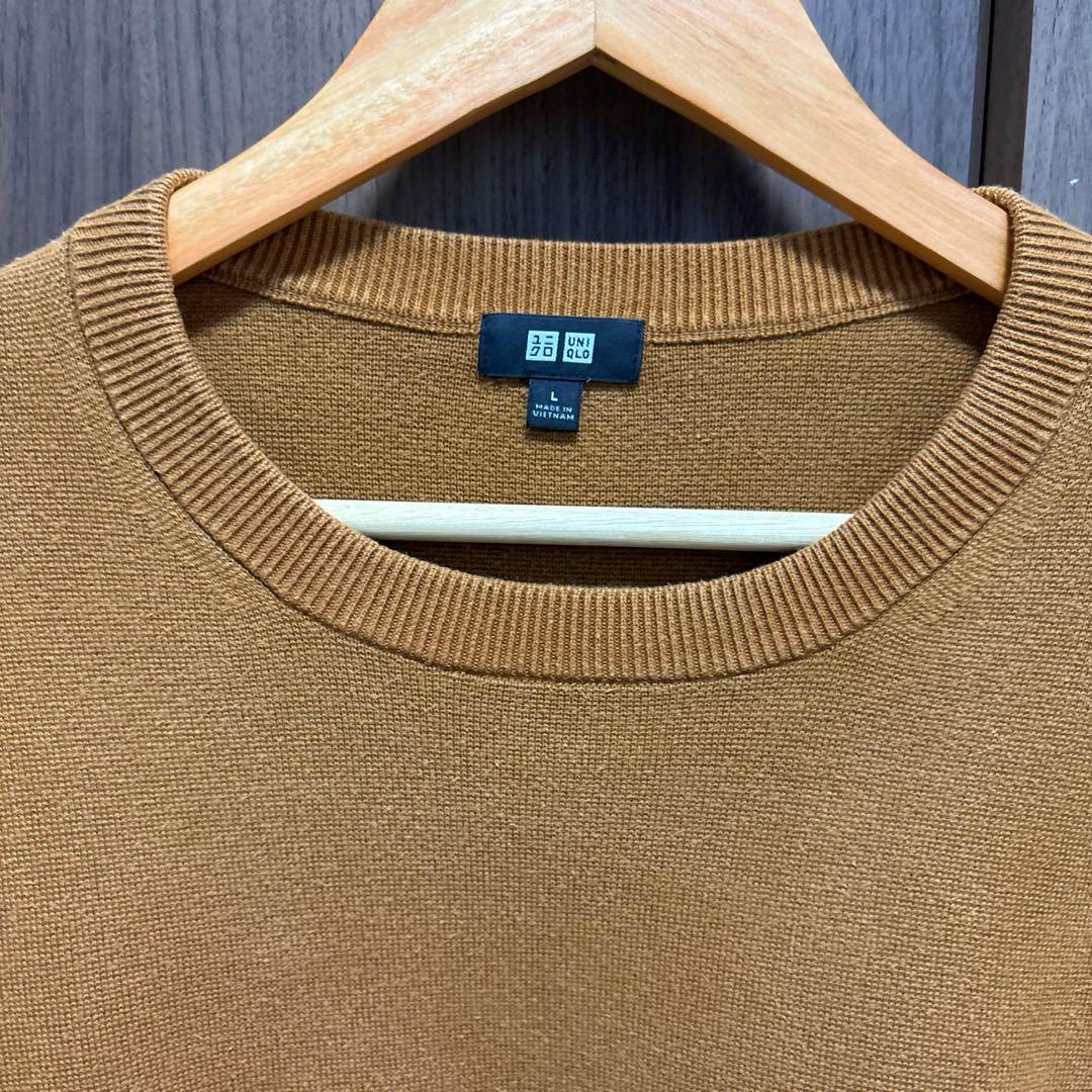 ユニクロ　ウォッシャブルニット　ブラウン — image 2