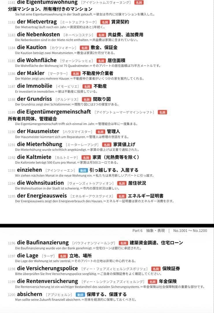 【最短で覚える】ドイツ語単語1200｜中級完全対策 独検3級 独検2級 — image 5