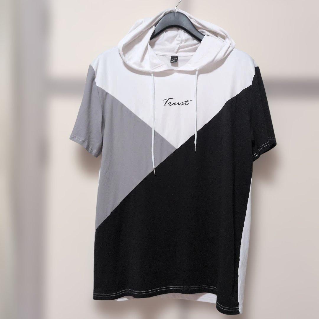 SHEIN シーイン フード付きTシャツ 半袖 トップス メンズ XL LL — image 2