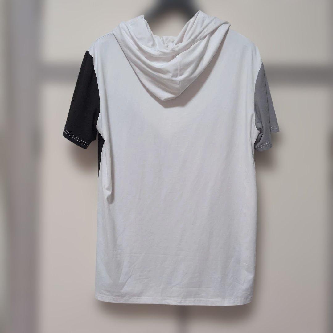 SHEIN シーイン フード付きTシャツ 半袖 トップス メンズ XL LL — image 3