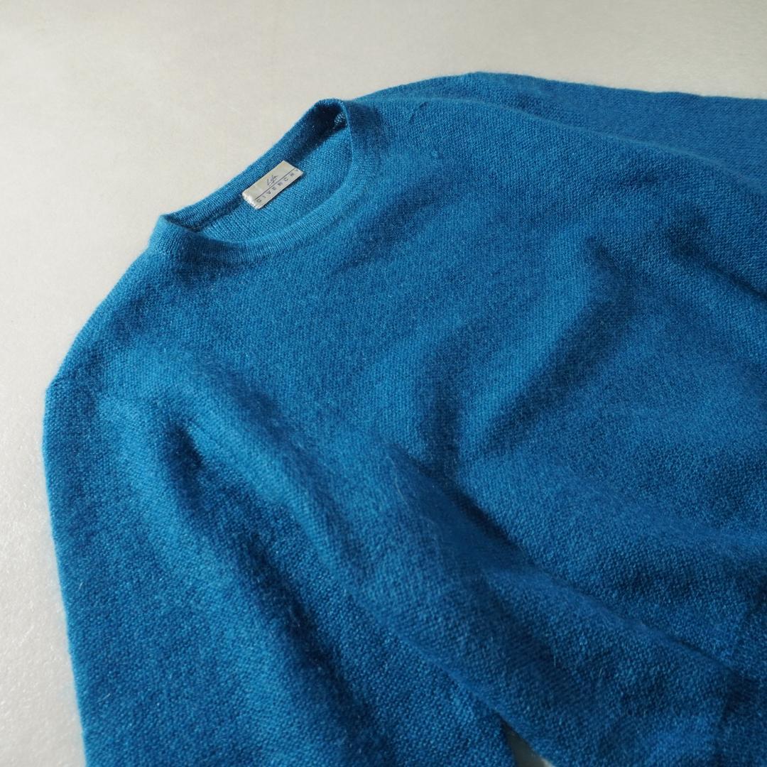 GIVENCHY ウールニットセーター モヘア混 短丈 水色/HW22 — image 5