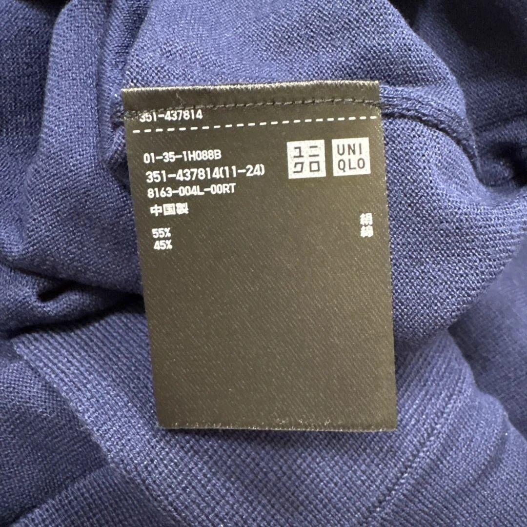 新品未使用タグ付き￼ユニクロ+J シルクコットンクルーネックセーターネイビー M — image 5