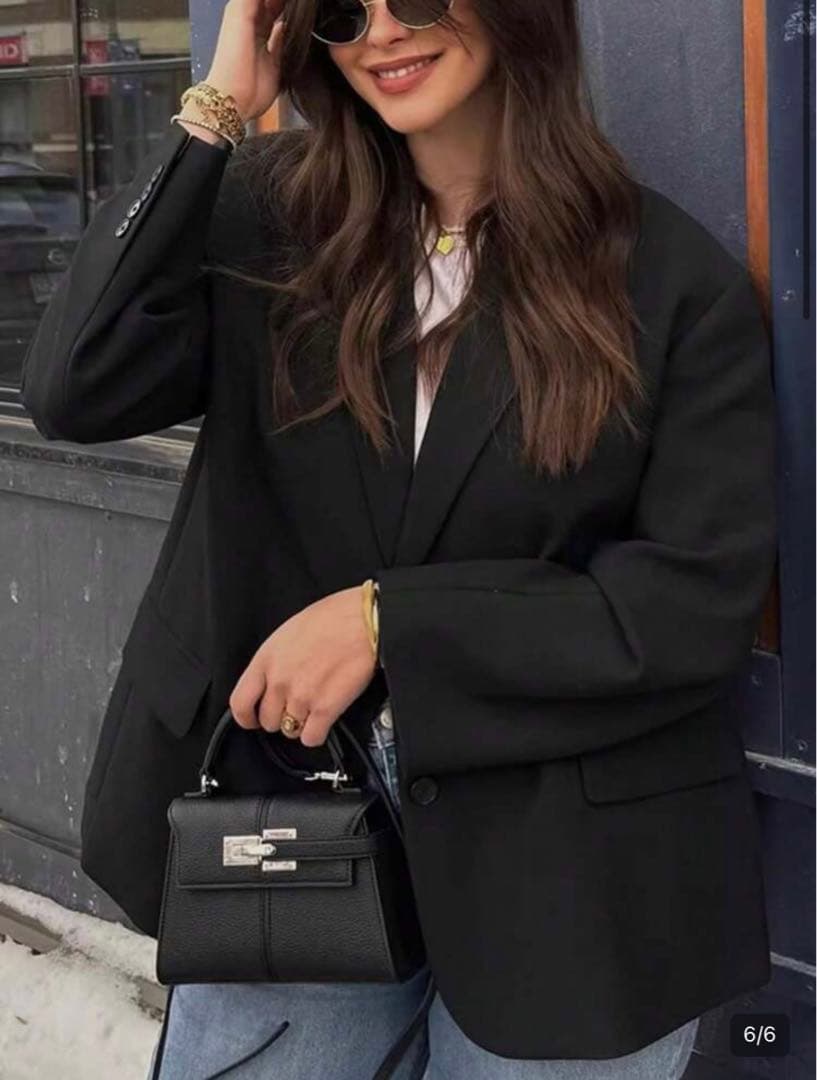 SHEIN 台形型PUレザーバッグ レディース　ハンドバッグ　ショルダーバッグ — image 2