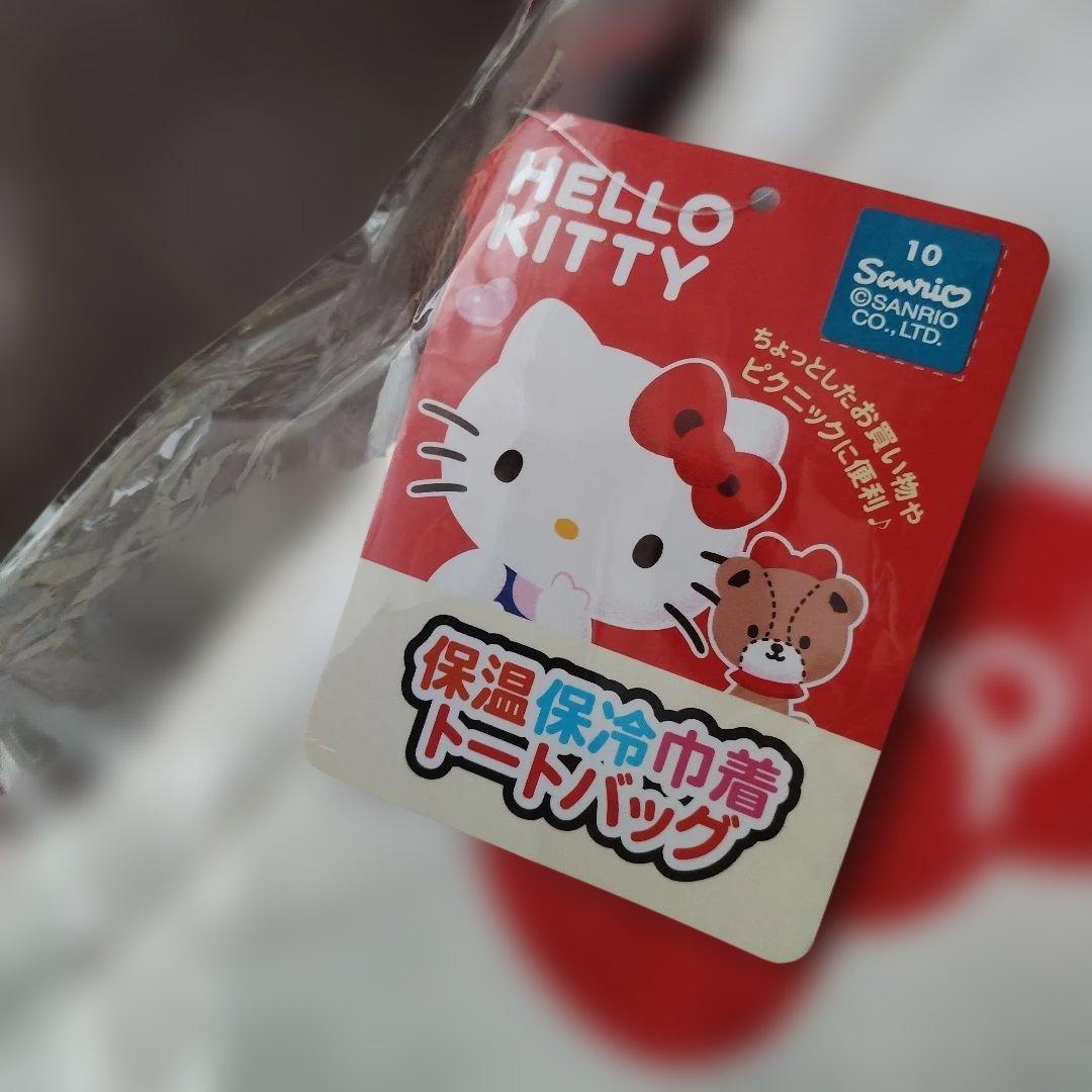 サンリオ　ハローキティ 保温保冷巾着トートバッグ — image 3