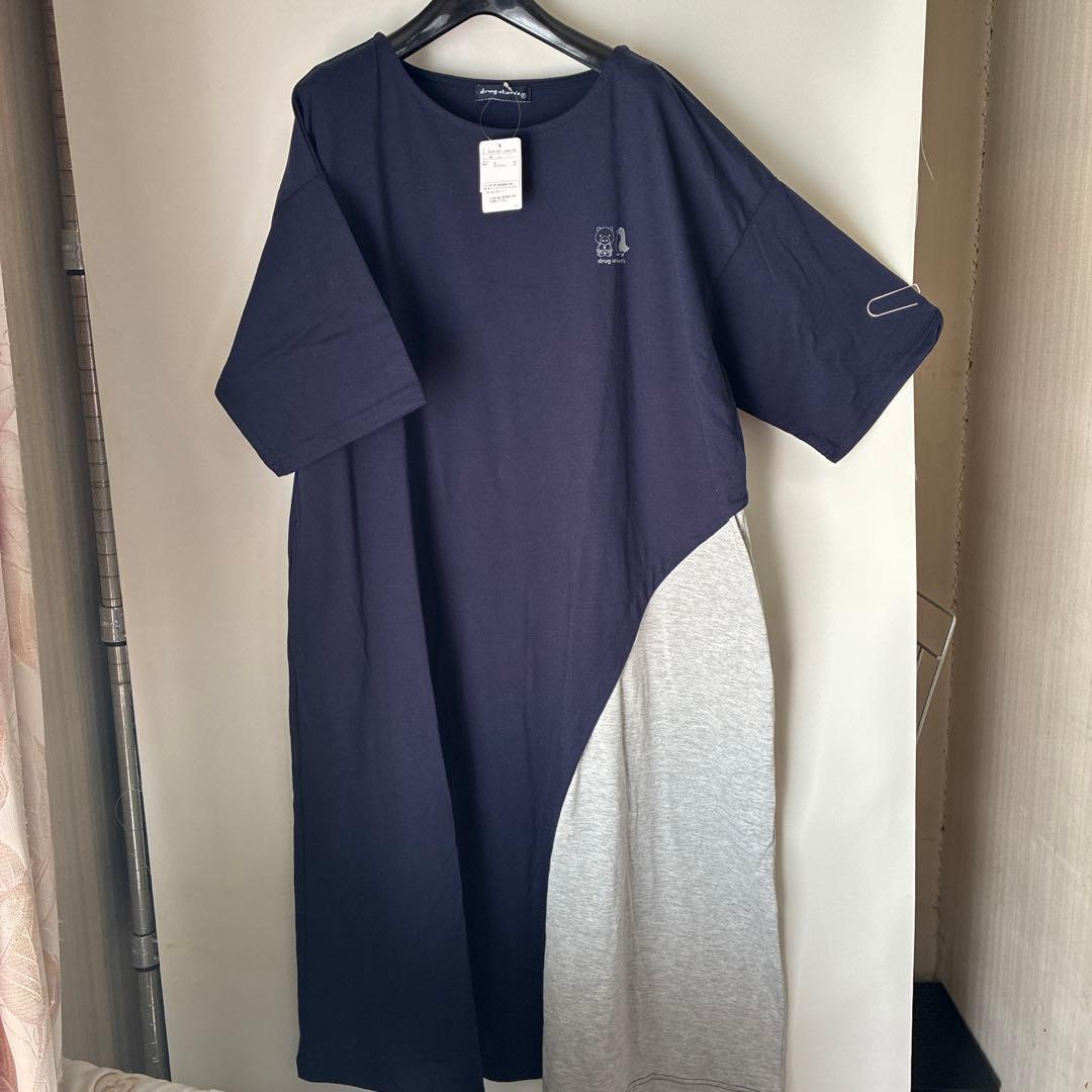 《新品》drug store's スタンディ＆ペンギンプリントロングワンピース — image 3