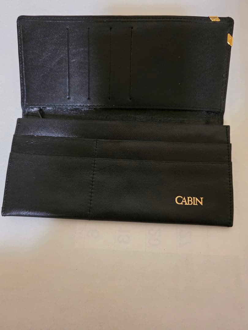 CABIN 黒 レザー 長財布 — image 3
