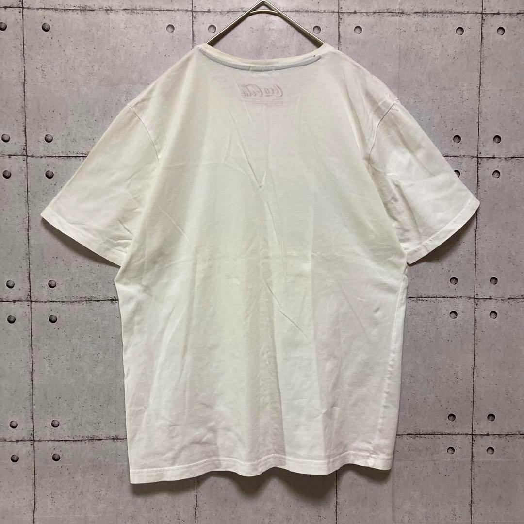 GU Coca-Cola 限定コラボ 半袖Tシャツ ロゴプリント ホワイト L — image 5