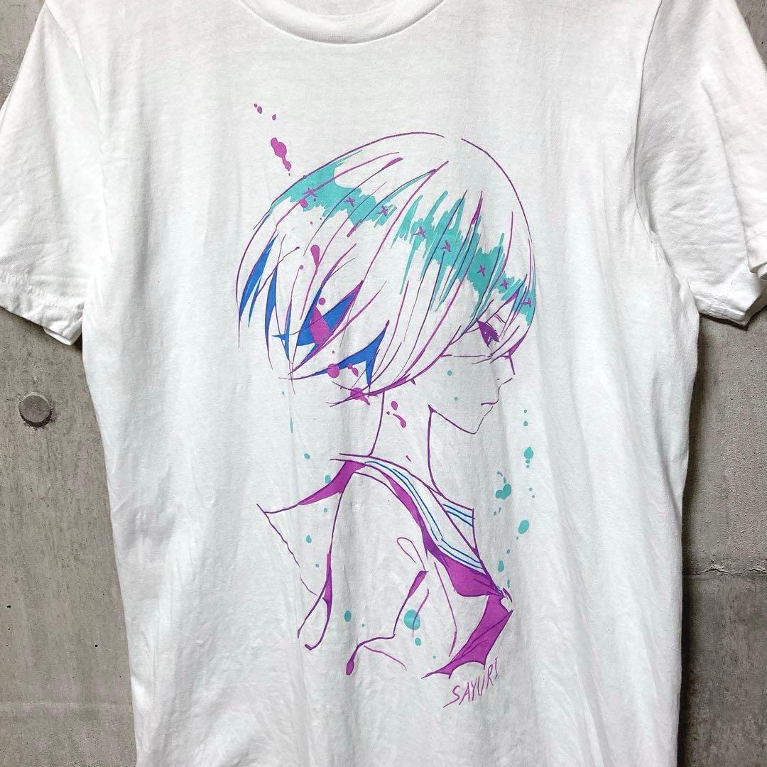 酸欠少女さユり Palow デザイン プリントT Tシャツ ホワイト — image 4