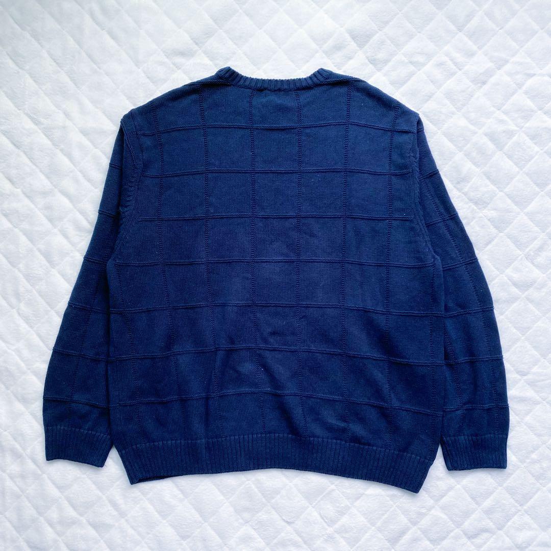90s vintage BASIC EDITIONS 格子柄ニット アーカイブ — image 3