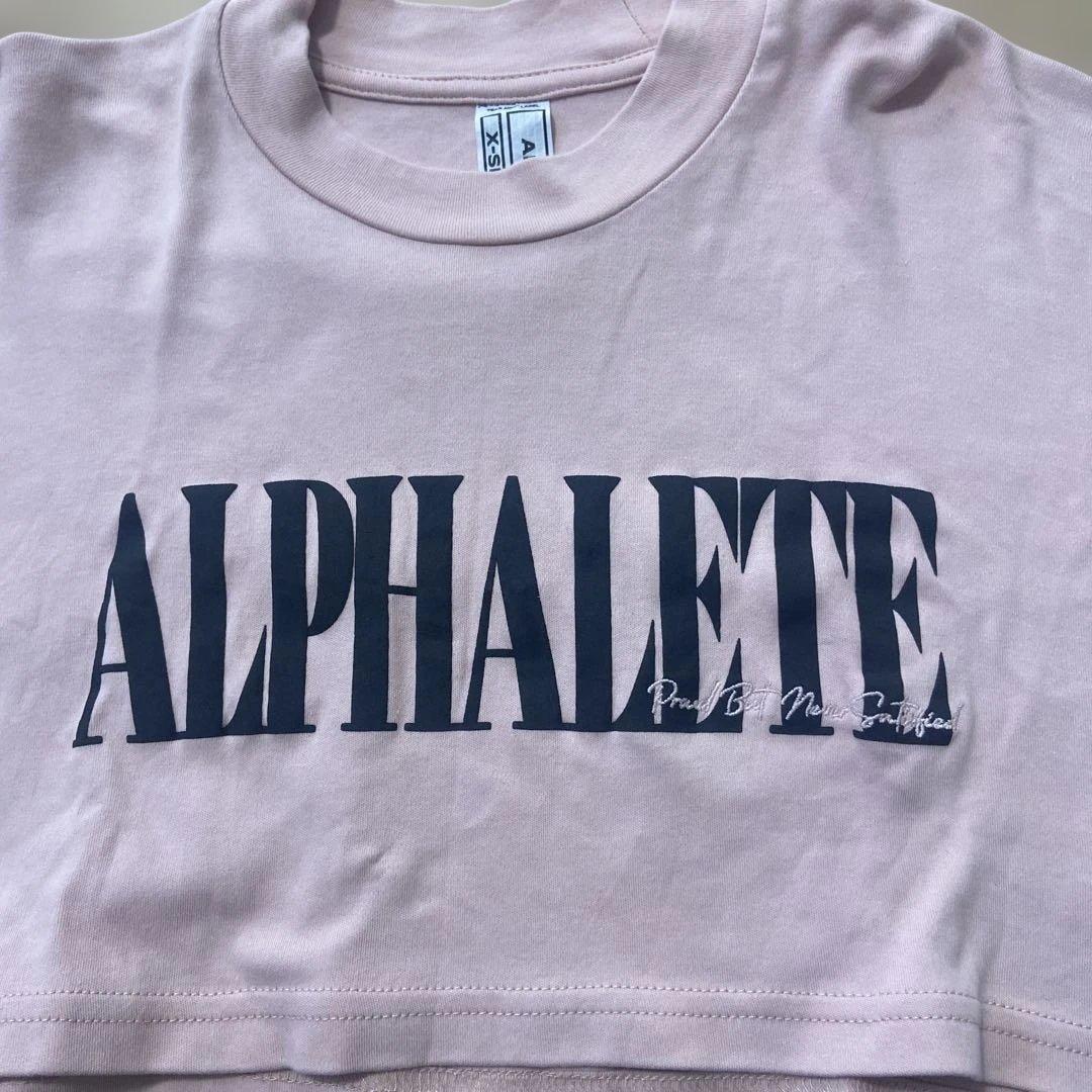 ALPHALETE クロップドTシャツ XS ピンク — image 2