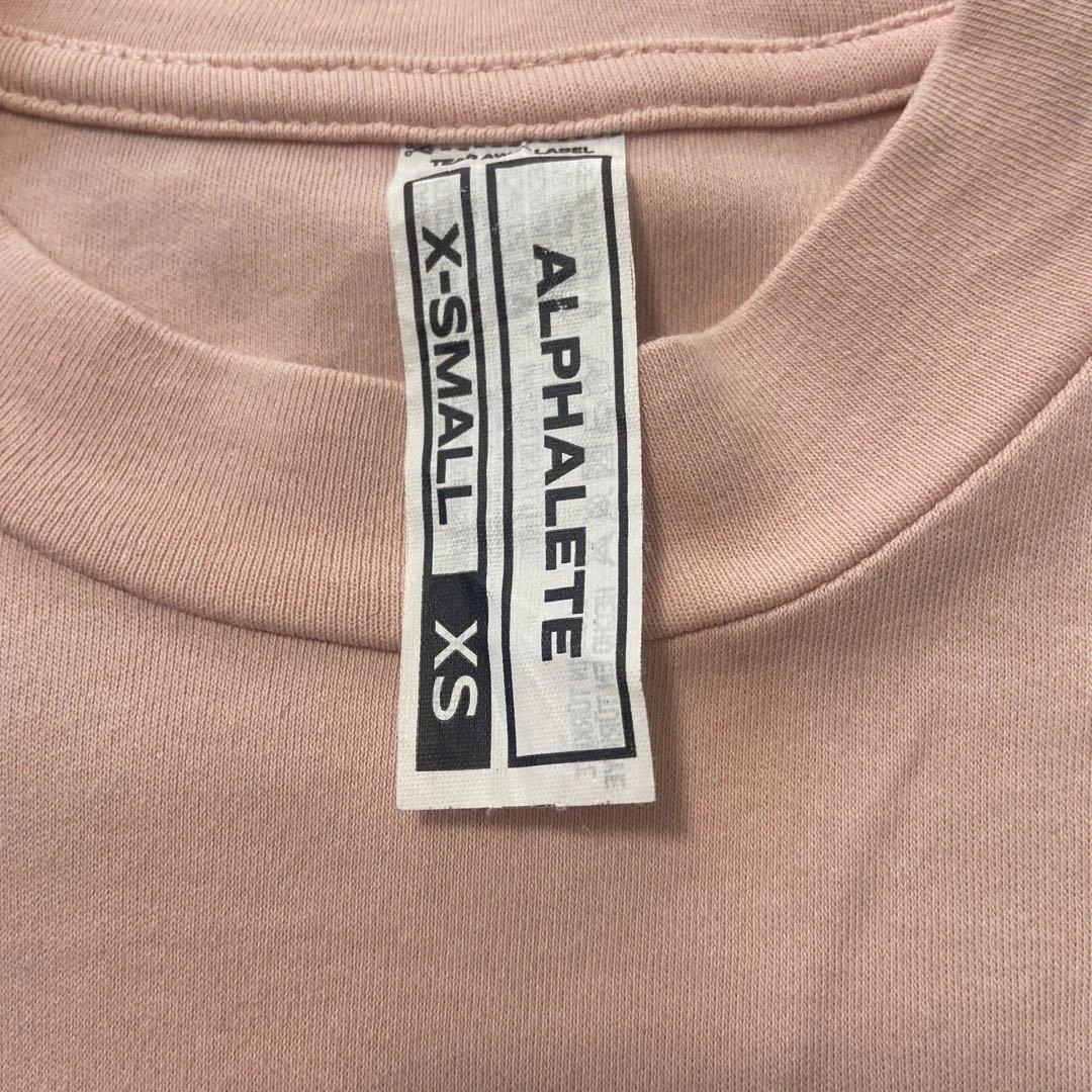 ALPHALETE クロップドTシャツ XS ピンク — image 3