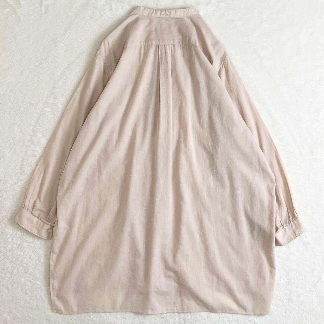LE GLAZIK ルグラジック　バンドカラー長袖シャツ　チュニック　36 — image 3