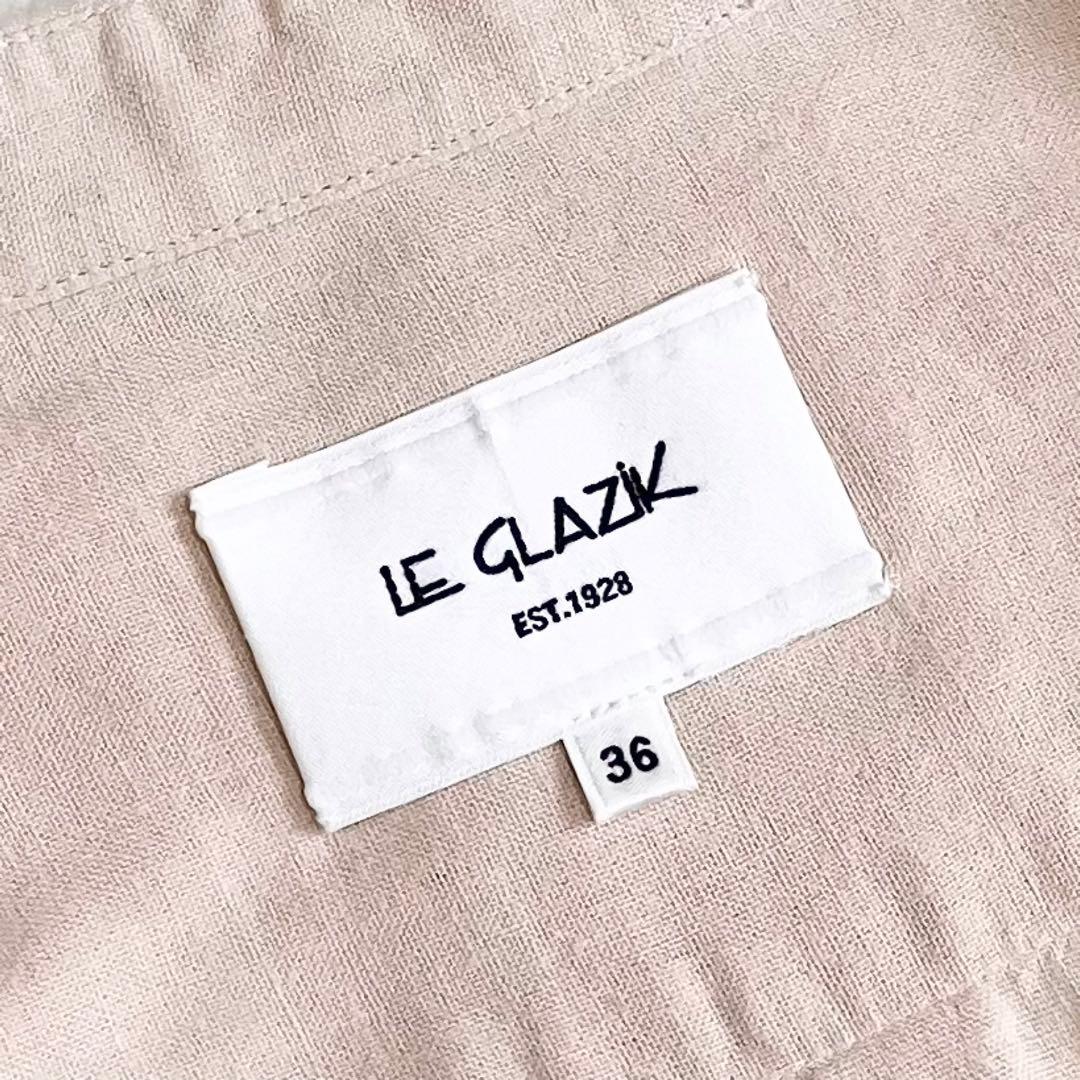 LE GLAZIK ルグラジック　バンドカラー長袖シャツ　チュニック　36 — image 5