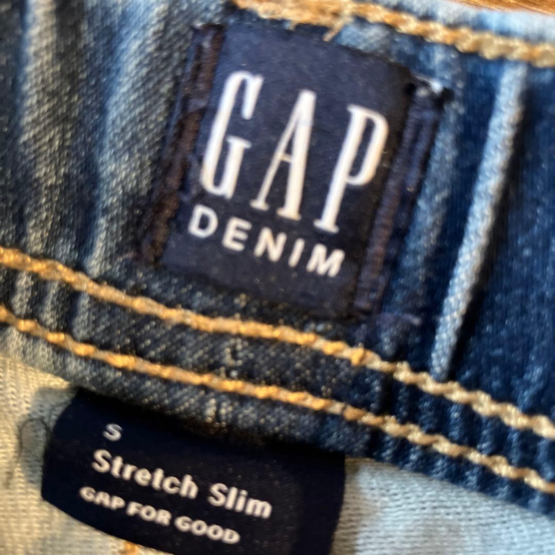 GAP Stretch Slim デニムパンツ 6-7歳 ダメージ加工 — image 2