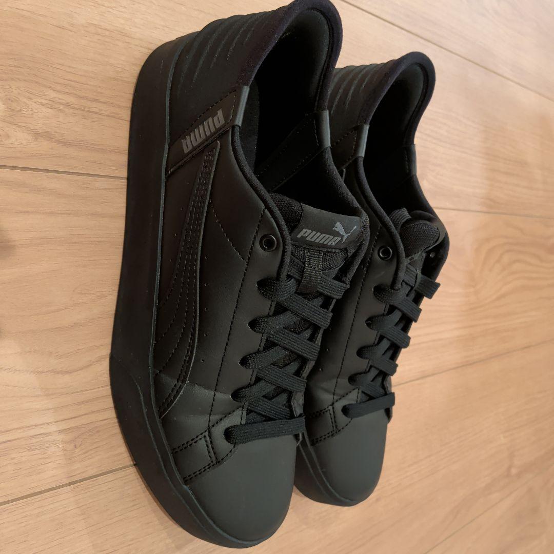 【ハンズフリー】PUMA V コート イーズイン スニーカー 黒 26.0cm — image 4