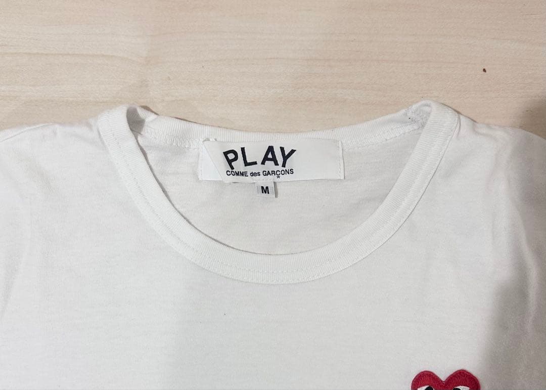 PLAY COMME des GARCONS Tシャツ ホワイト M — image 3